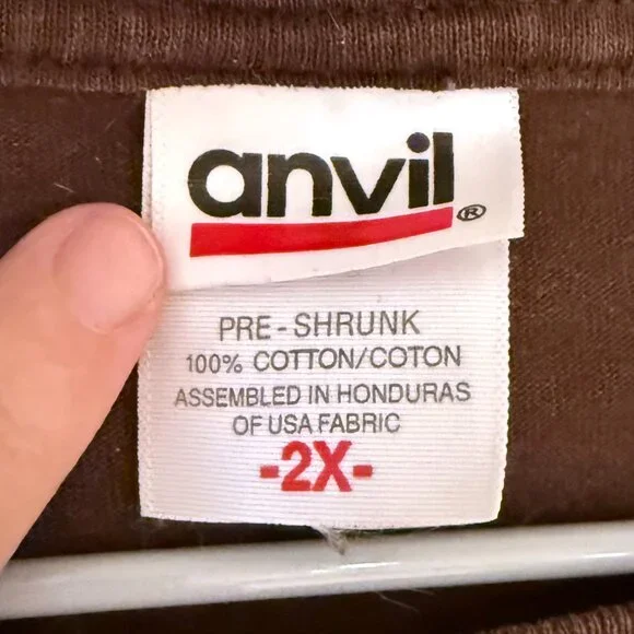 ECU - Size 2X - Santa Fe Imprint Crew-Neck Long-Sleeve T-Shirt, Chocolate Brown - Picture 4 of 4